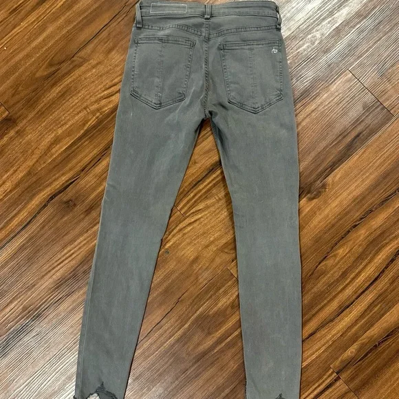 Rag & Bone cate Green Gray Skinny Jeans - Picture 4 of 4